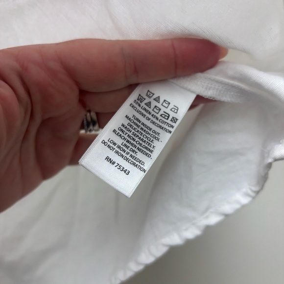 Rachel Zoe Linen Cotton Blend Blouse - Picture 8 of 9